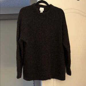 Dark chocolate brown Alpaca/Wool Sweater
